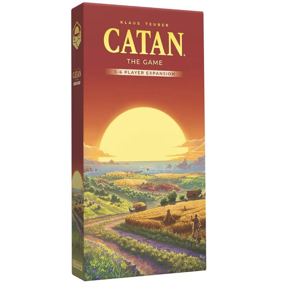 CATAN 5-6 Player Board Game Expansion (6th Edition) Add More Players to Your Adventure, Ages 10+, 3-6 Players, 60-90 Minute Playtime