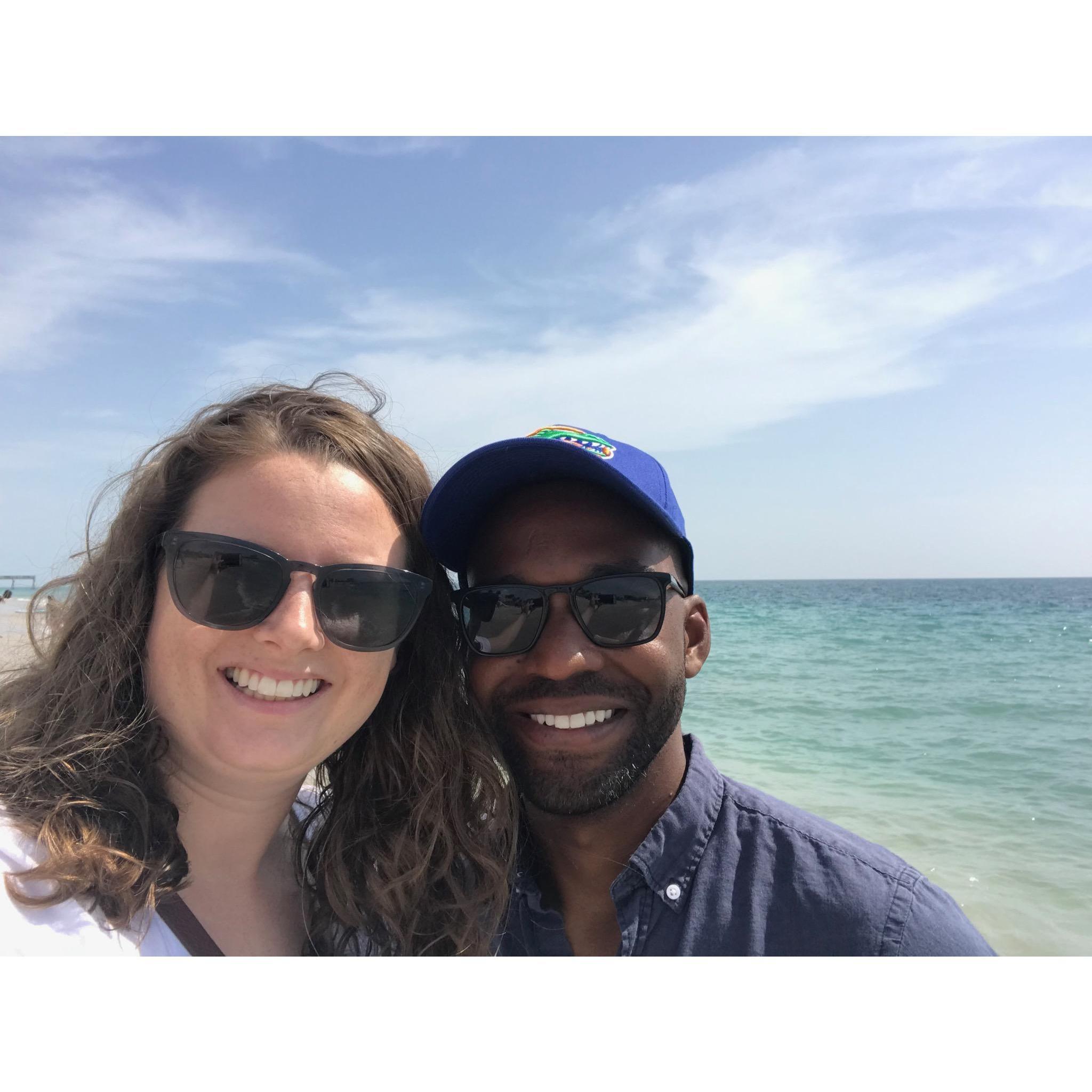 Visiting Nelson's family in hot and humid Vero Beach!
