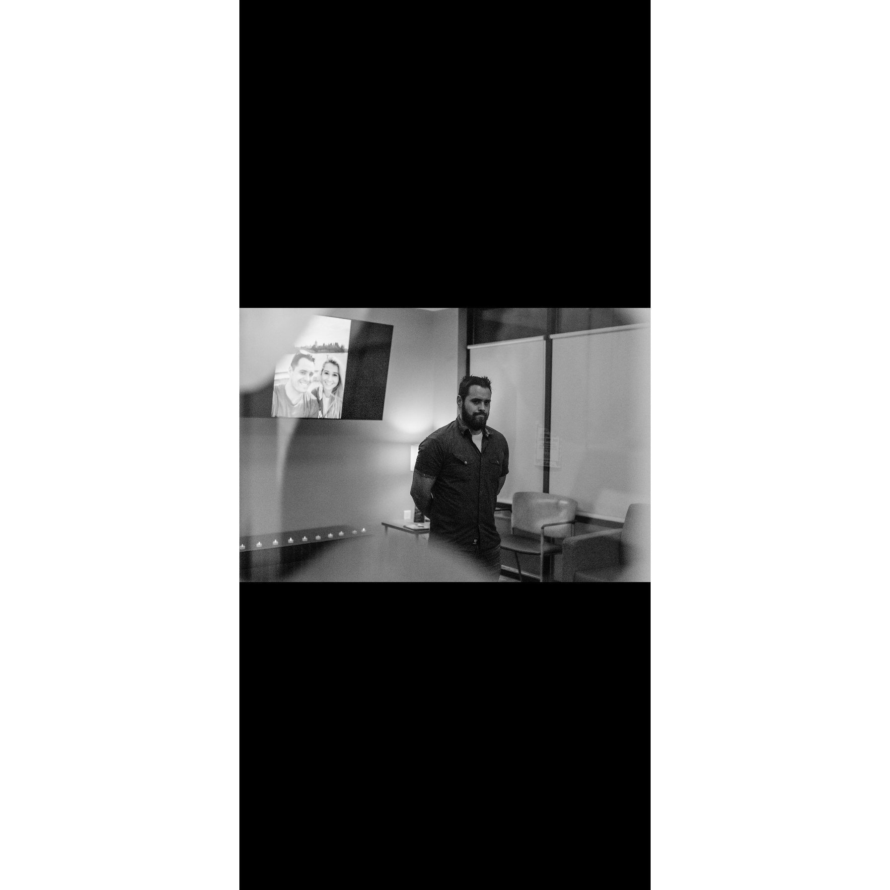 James waiting to propose