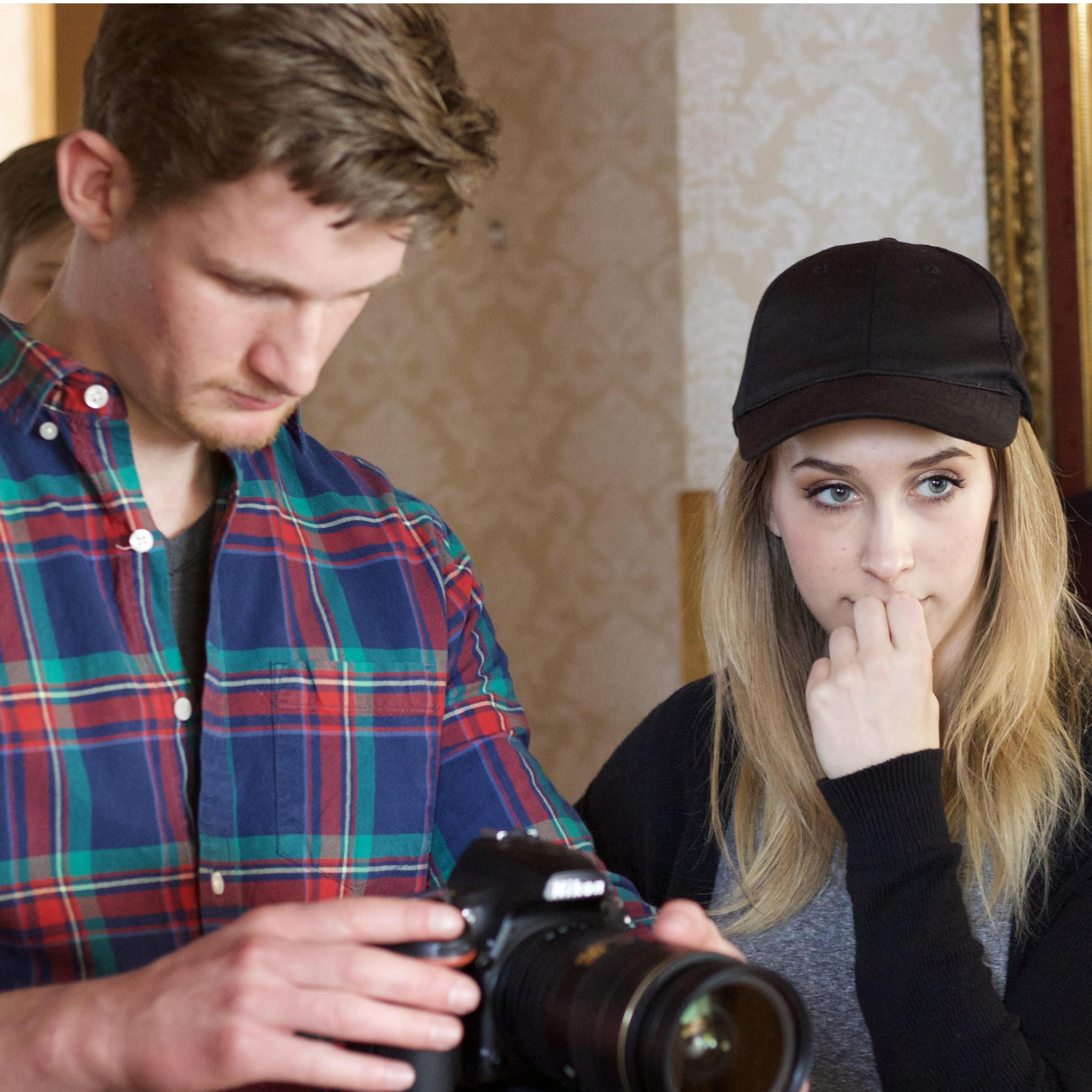 Making a movie.