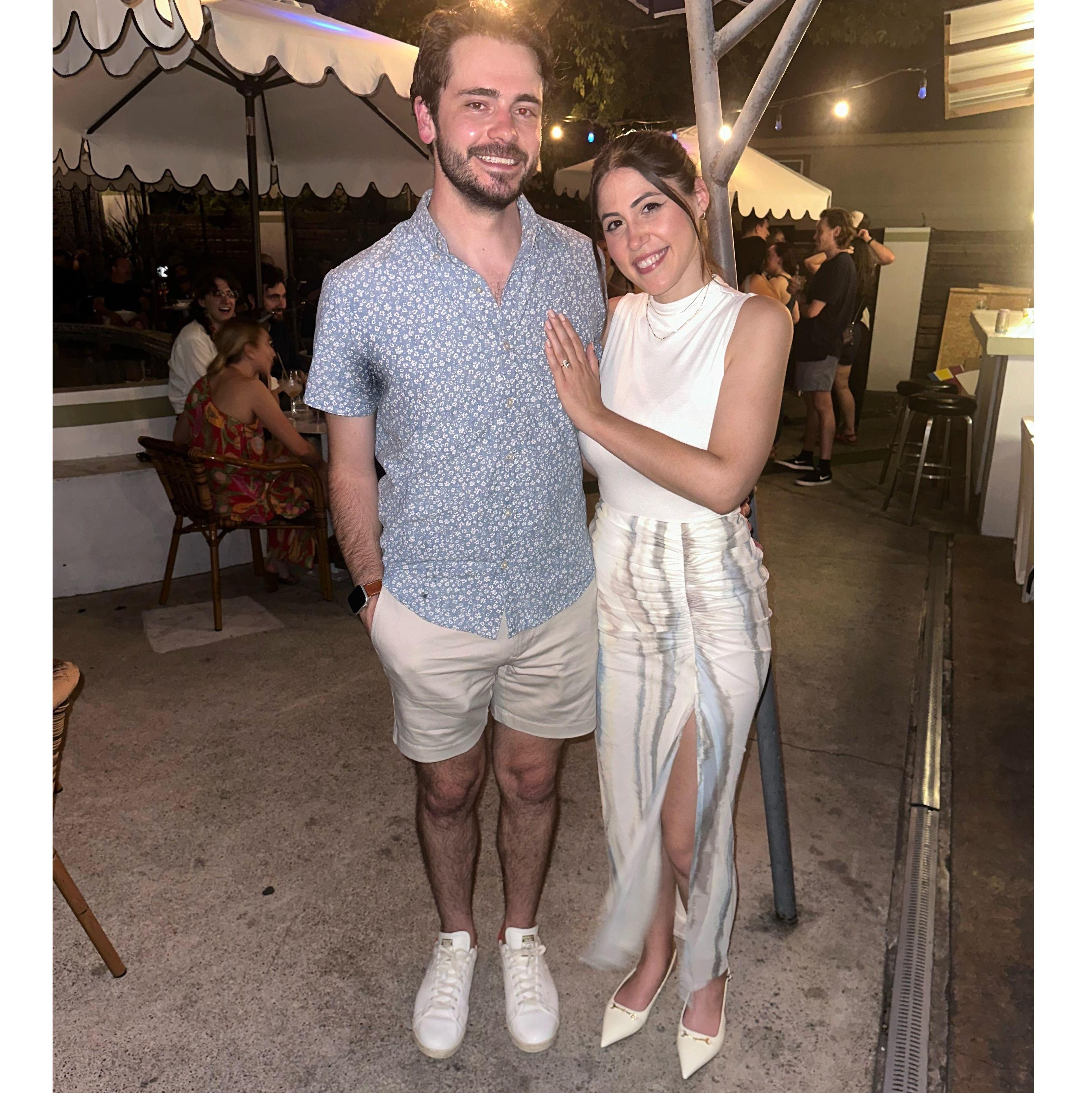 Our small engagement party in September 2024!