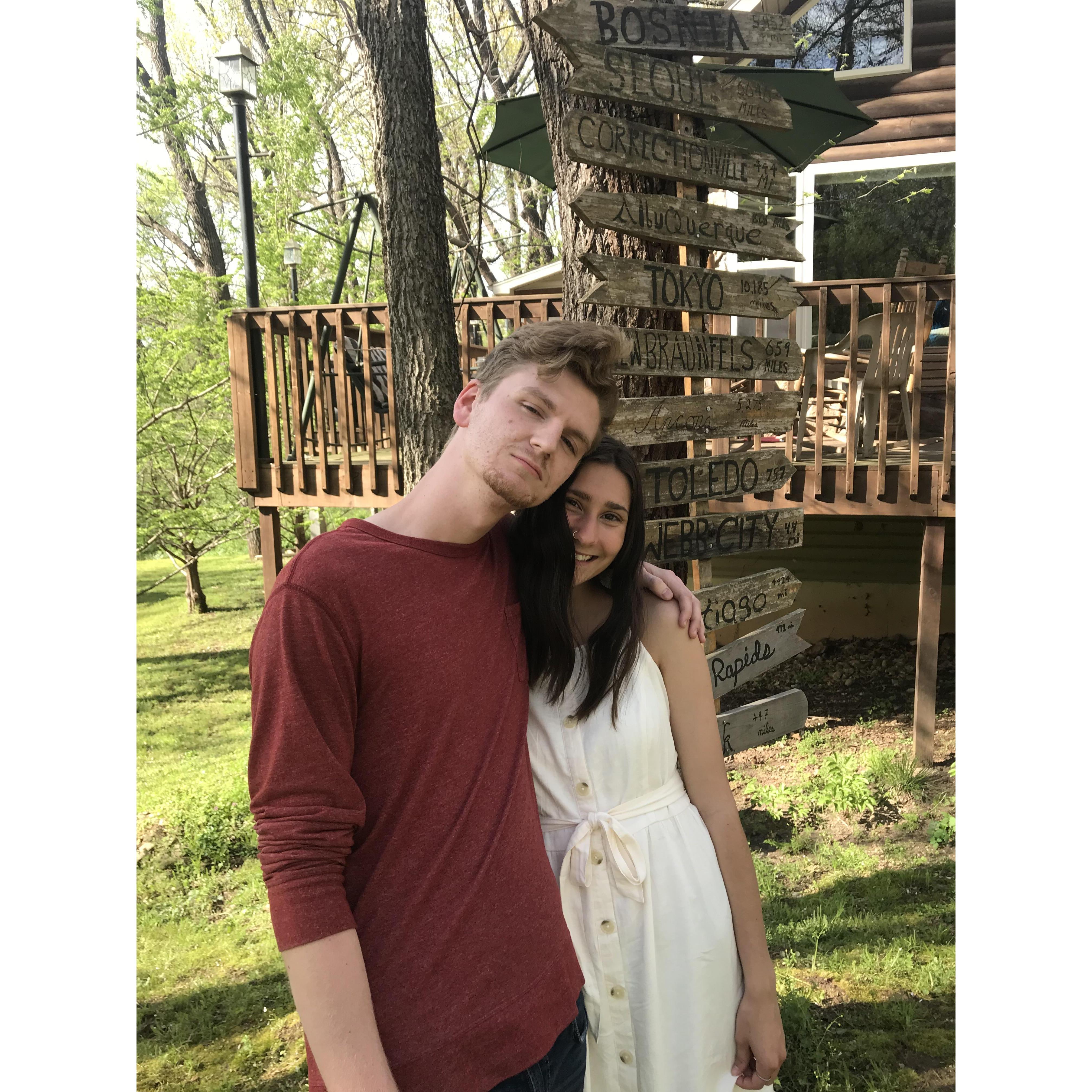 First picture together on the first day we started dating.