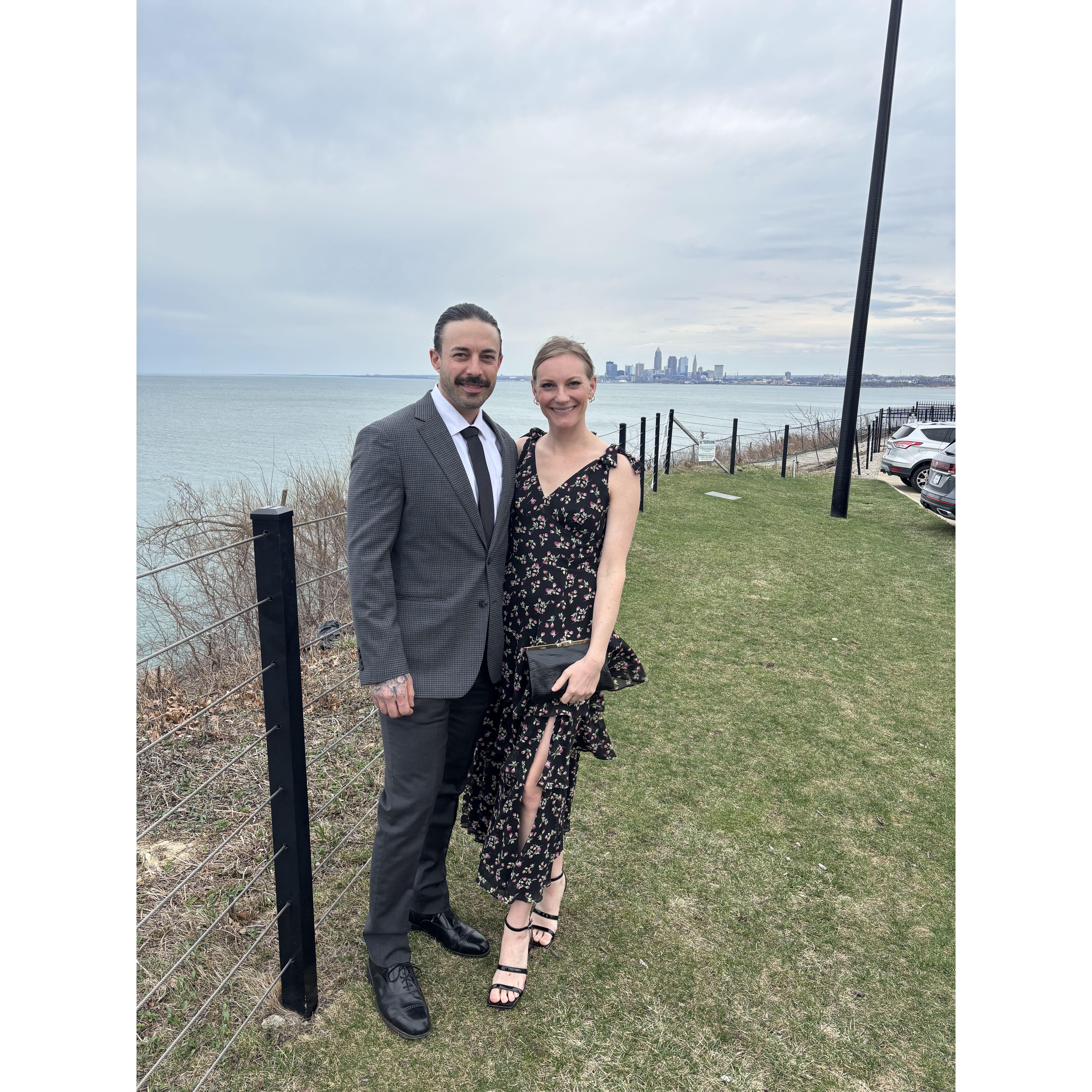 Our first wedding together