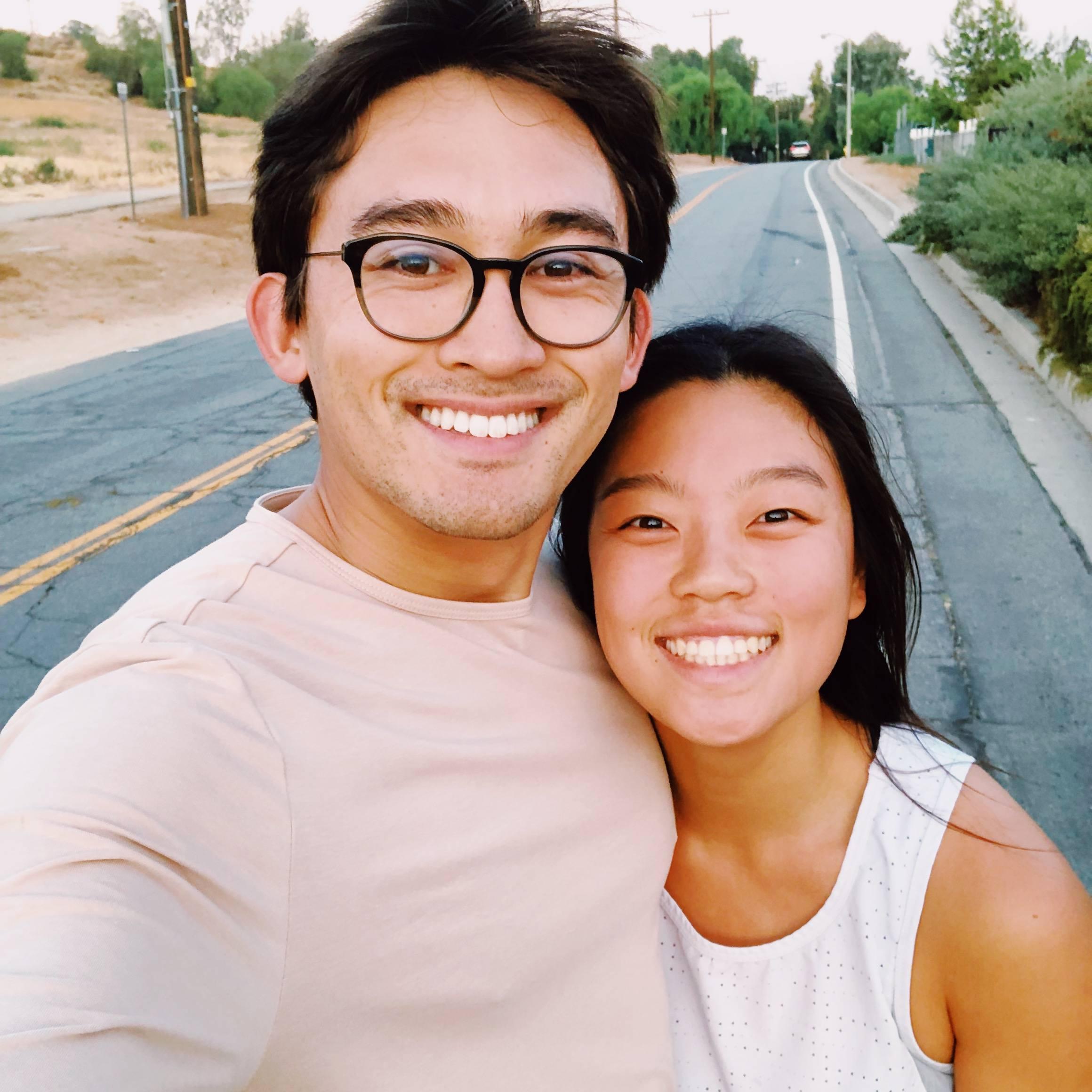 One of our early morning runs while training for our half ironman!