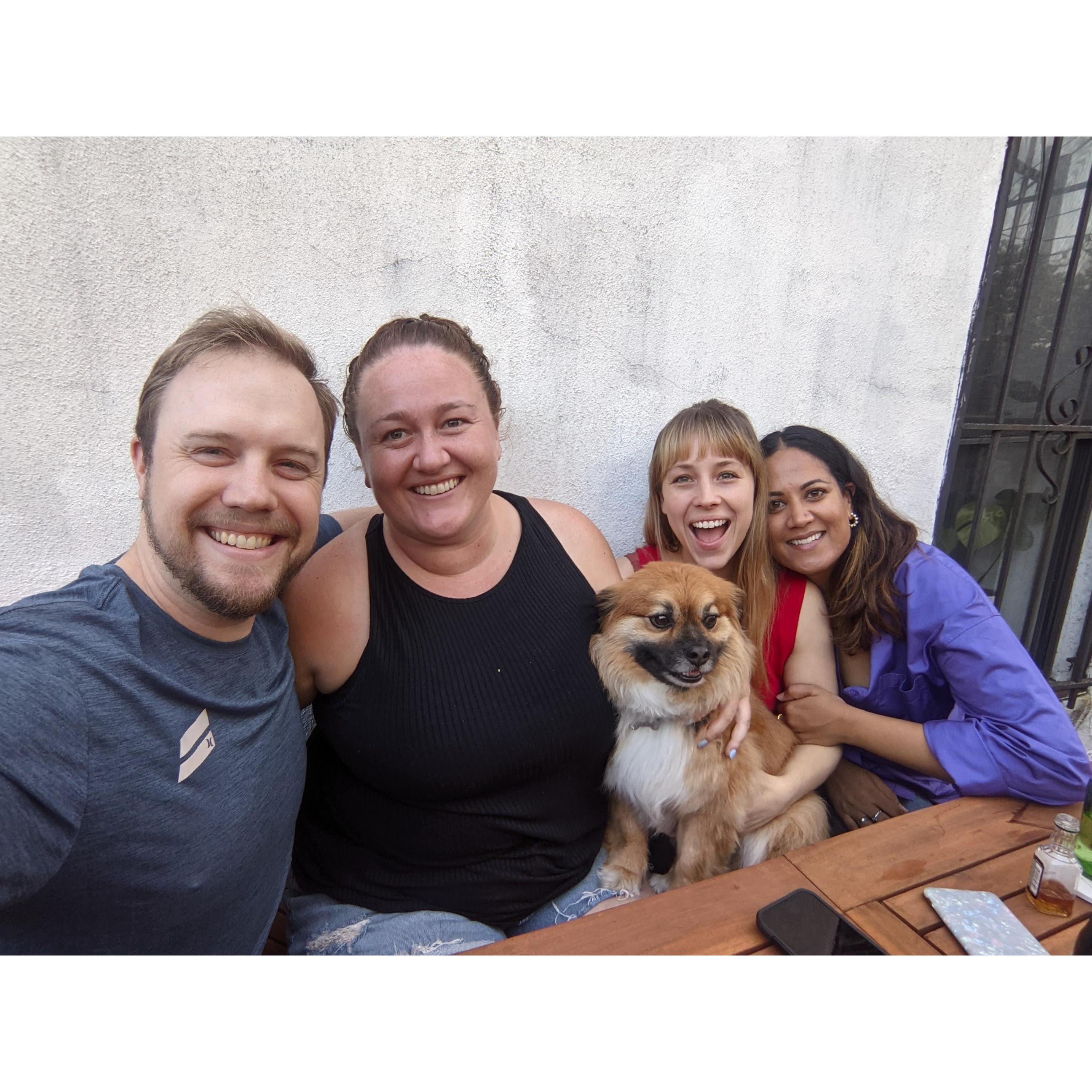 Spending time with Erica, Gup, and Bo.