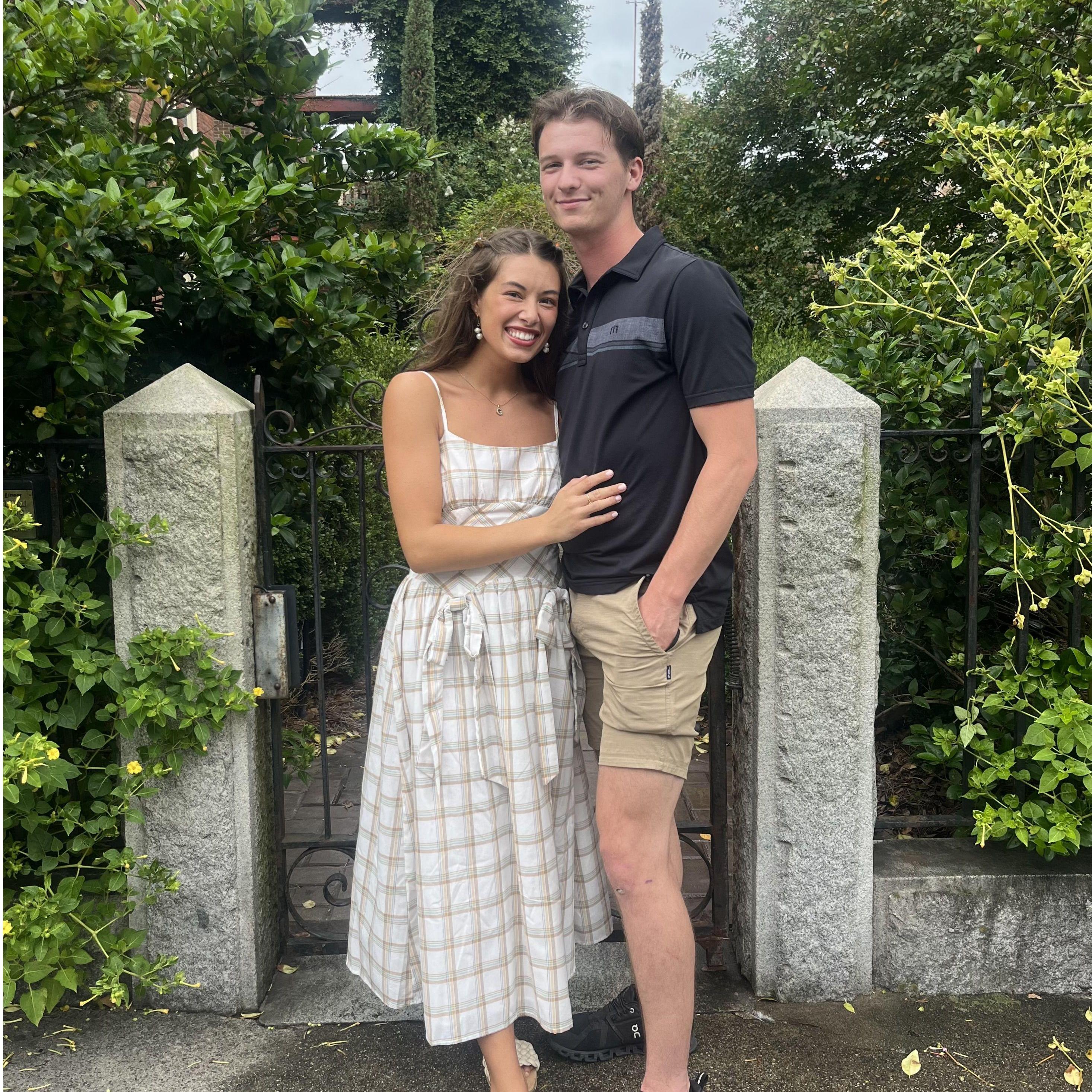 This was taken about an hour before Carson asked my dad for his permission to marry me!