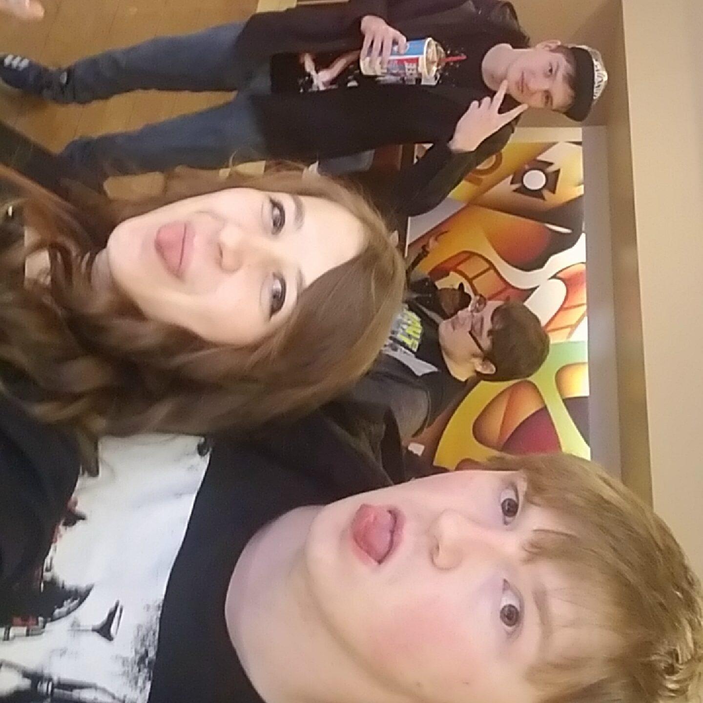 Seeing Star Wars on opening night!
