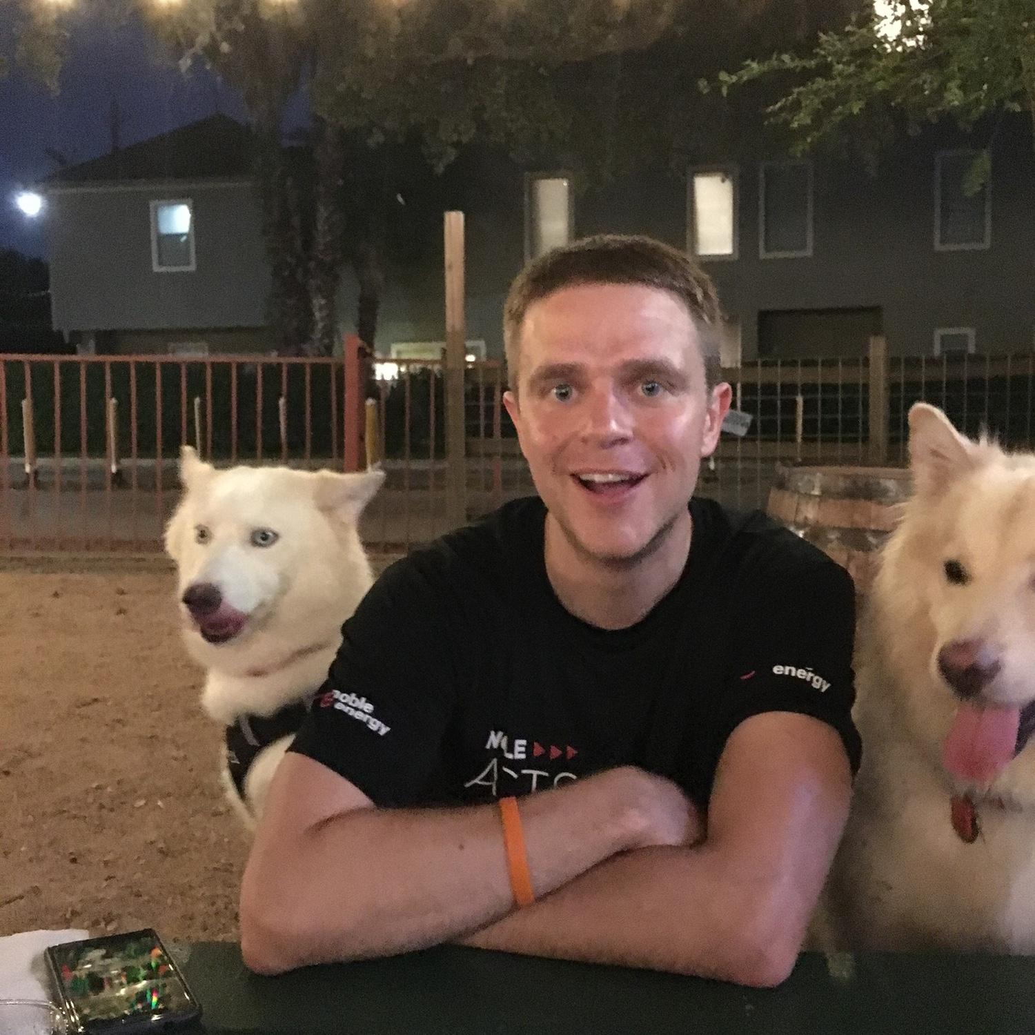And then there were two!  Our first evening after we got Luna!