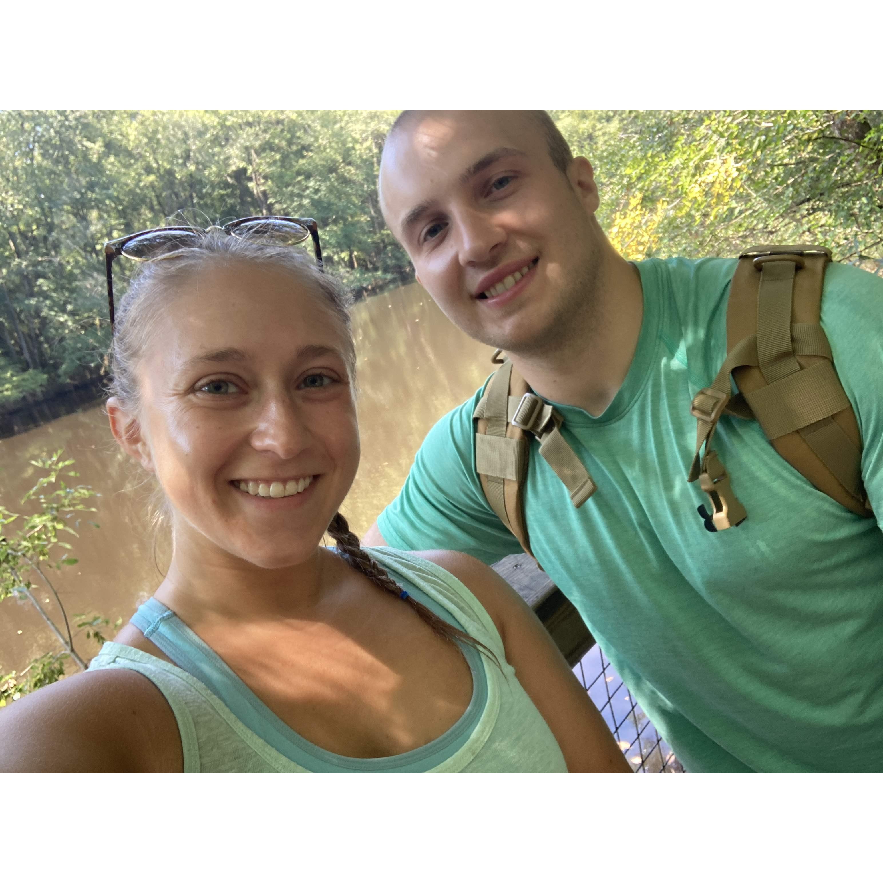 During our hike at Congaree we walked along the Conagree River.