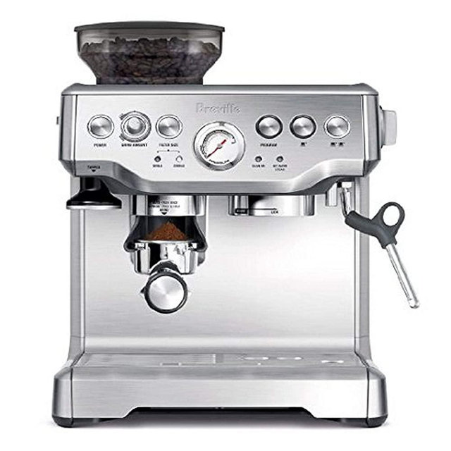 Breville RM-BES870XL Barista Express Espresso Machine , Silver (Renewed)