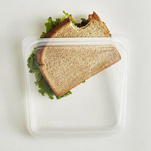 Stasher Reusable Silicone Food Bag, Clear