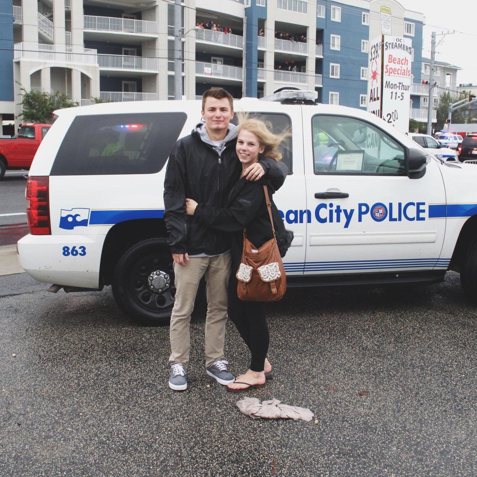 October 2, 2015 - Our first trip and one of our first real (not selfie) photos together. Ocean City, Maryland for H2oi.