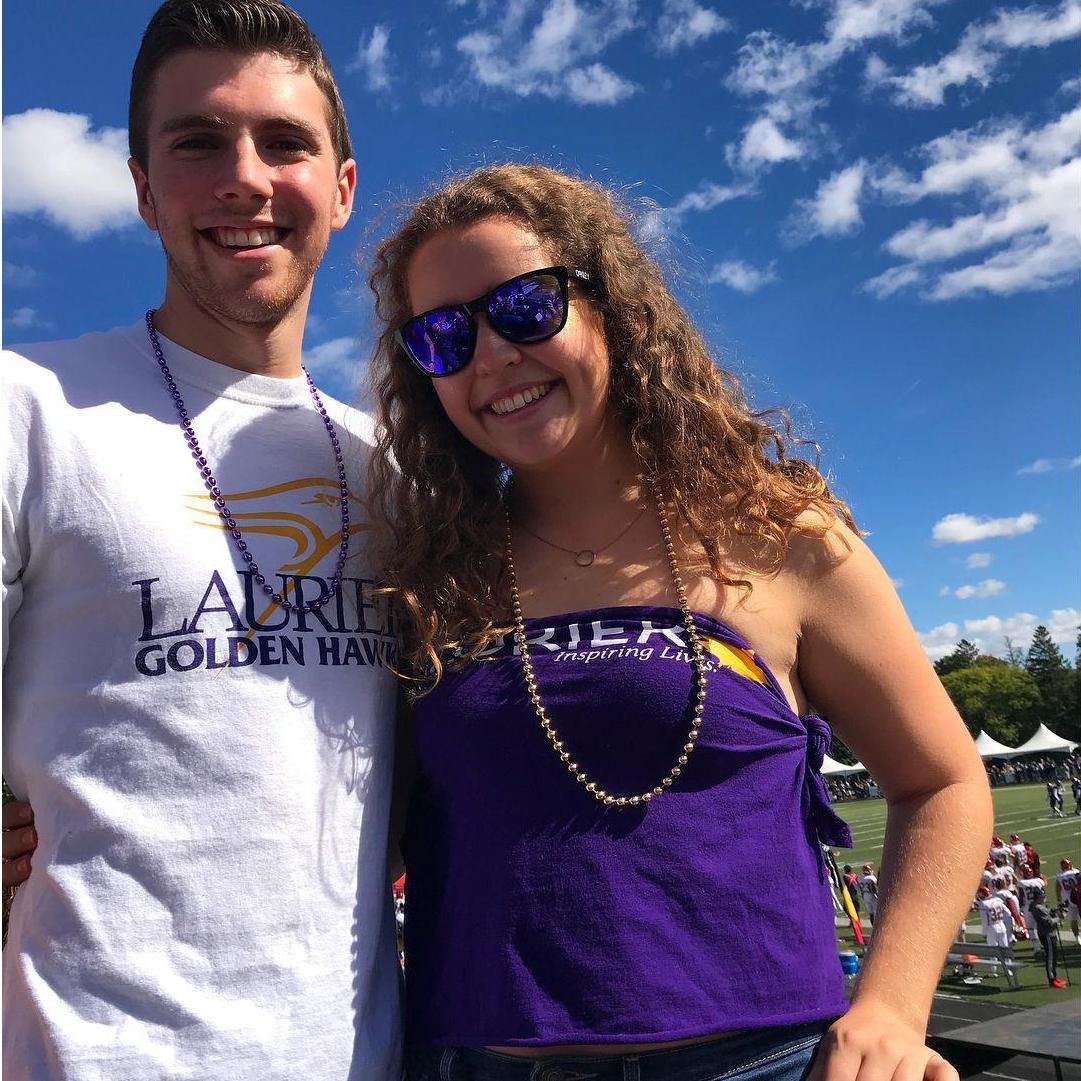 Celebrating the homecoming football at Laurier! (2018)
