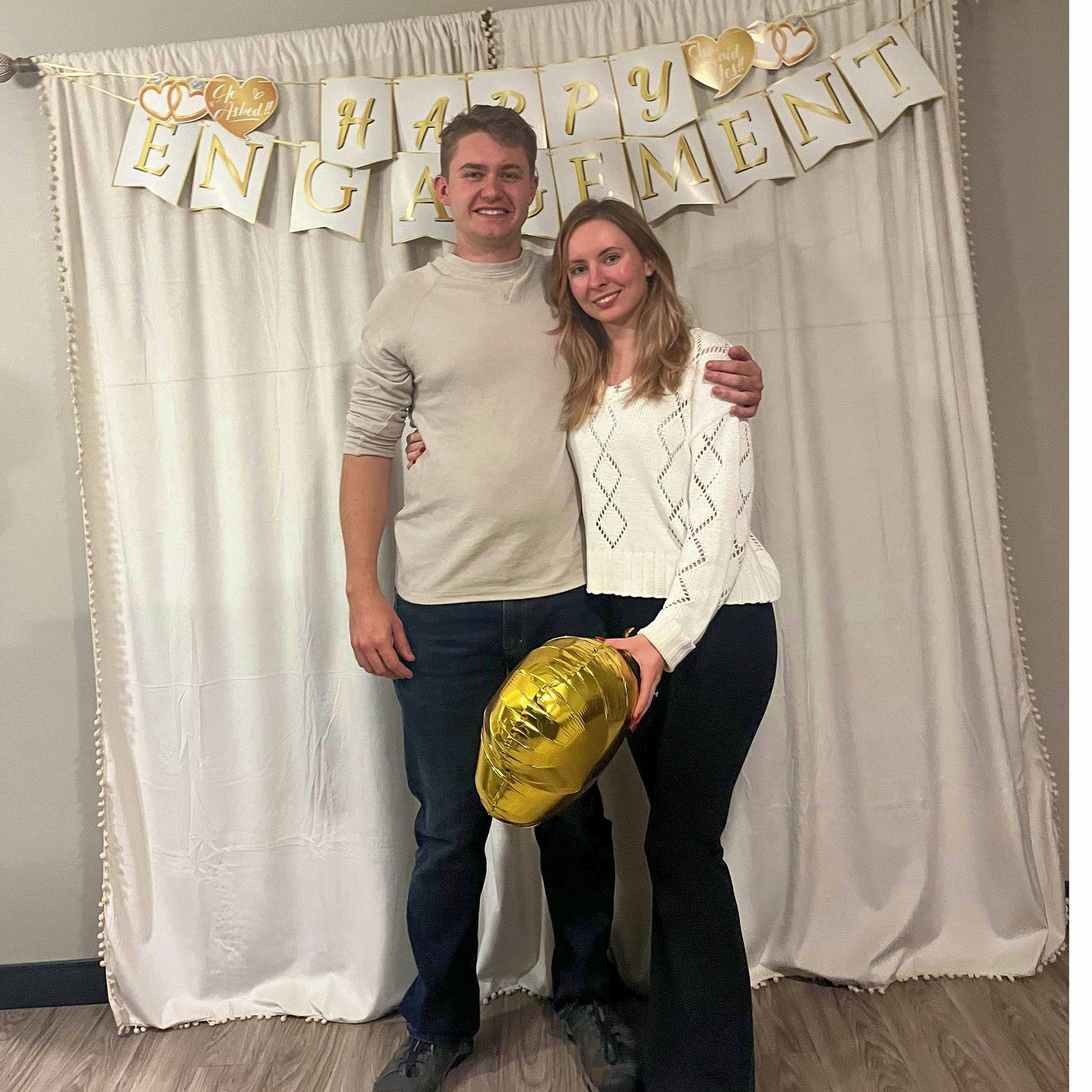 Our friend Claudia threw a suprise engagement party for us! Marie and I had no idea all our friends were there!