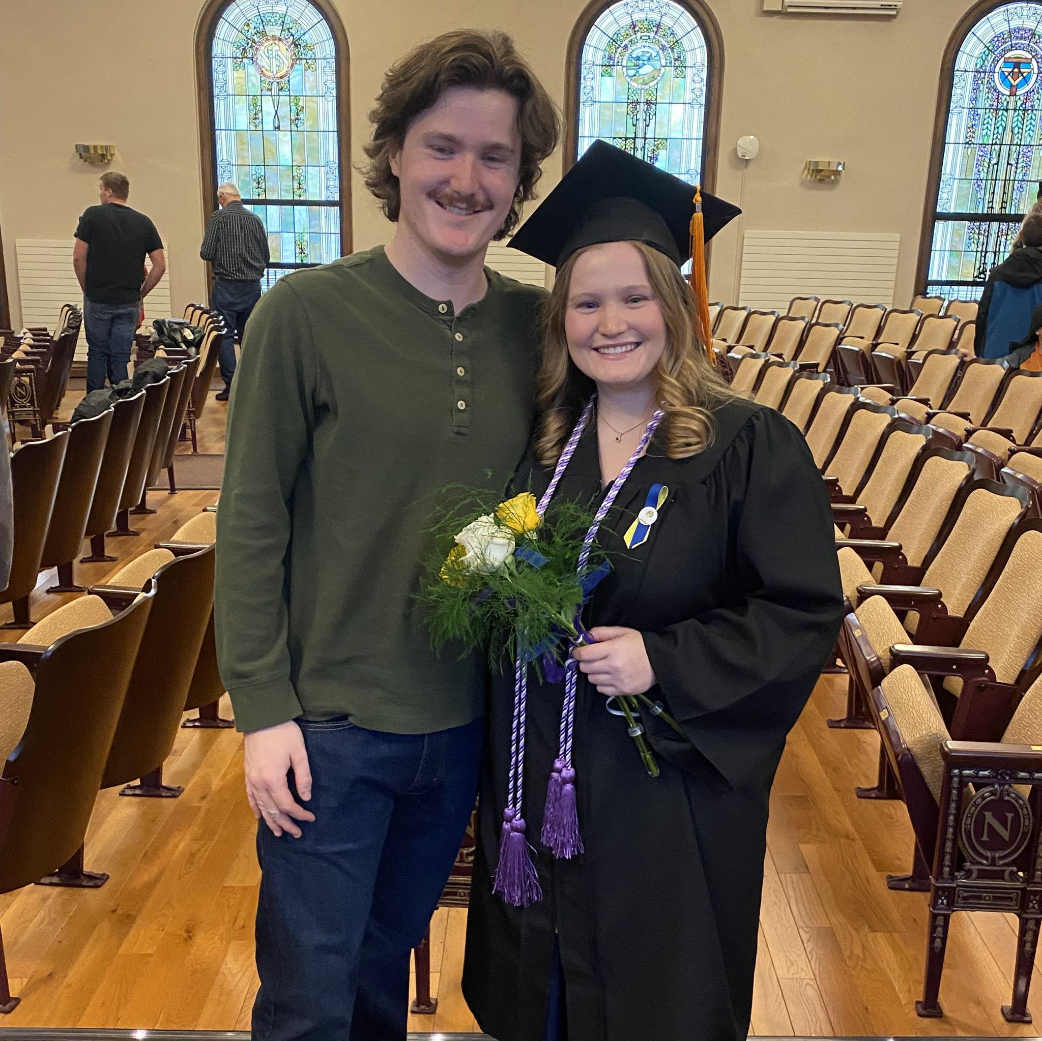 College graduation December 2023, shortly after we move to Madison, WI!