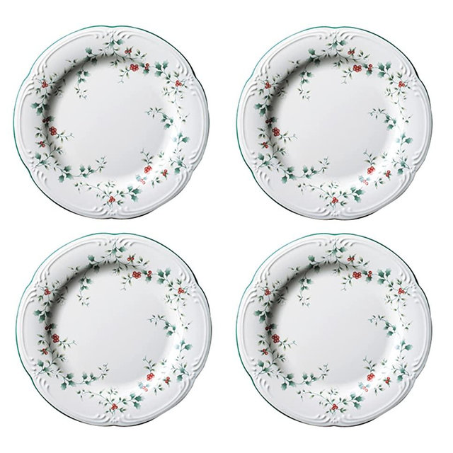 Pfaltzgraff Winterberry 10-1/2-Inch Dinner Plates, Set of 4