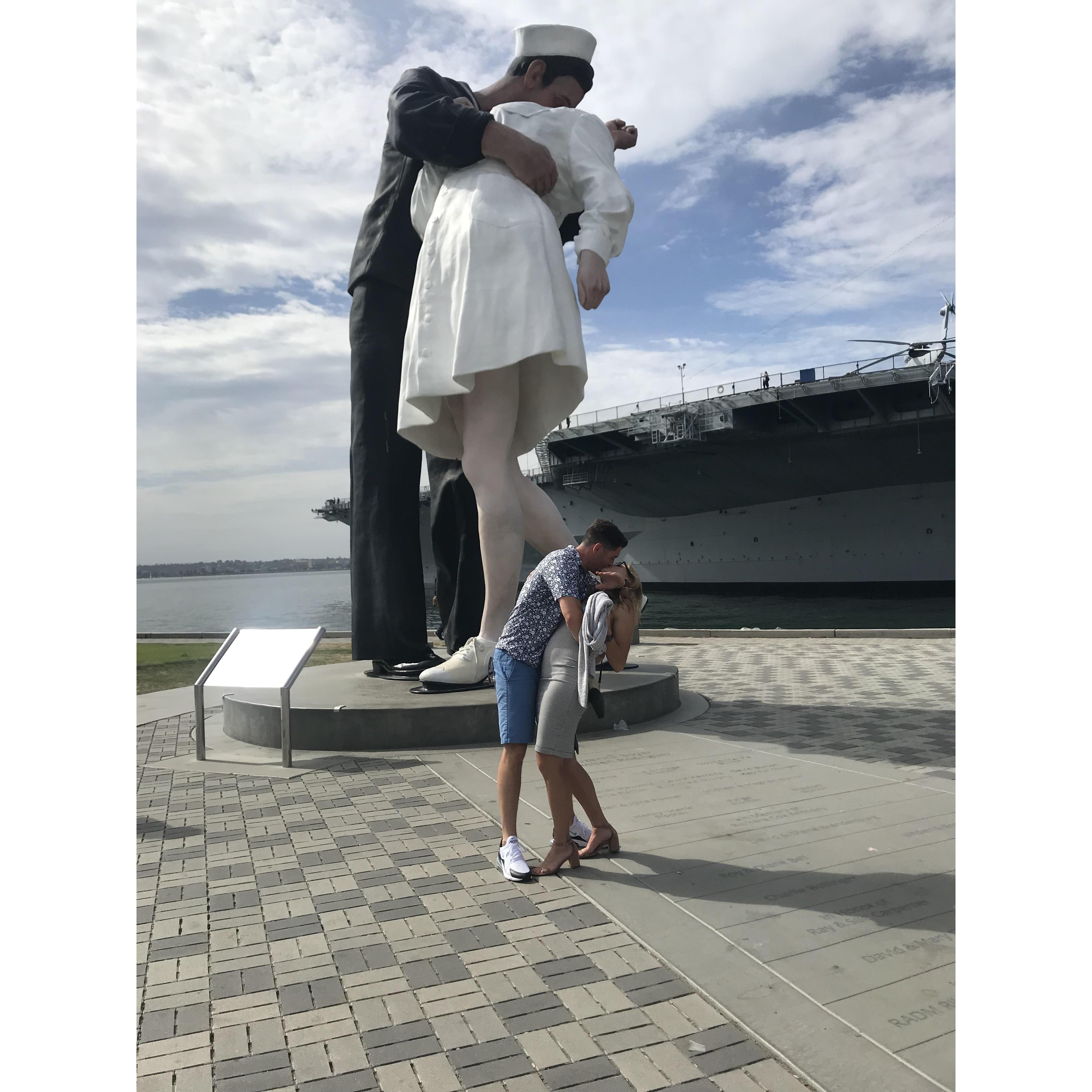 Visting Joe while he was stationed in San Diego. We had to do it!
