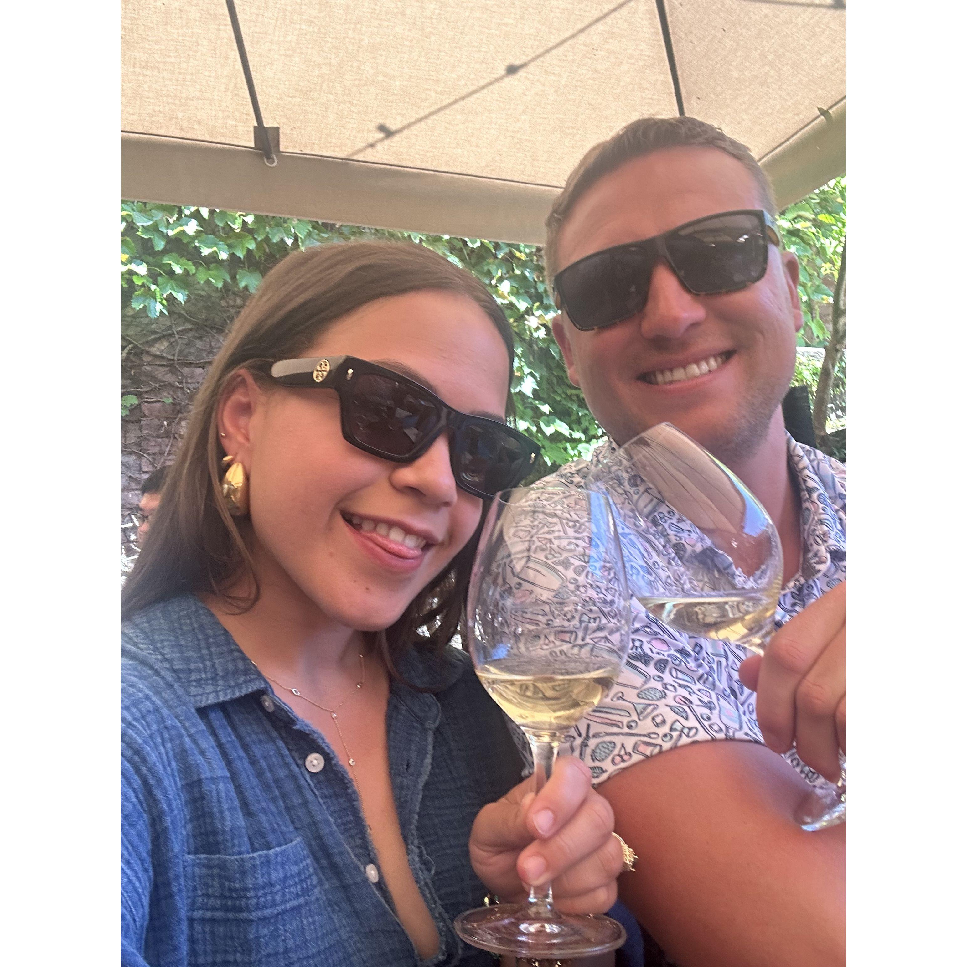 First time in a winery with the Sustache Family