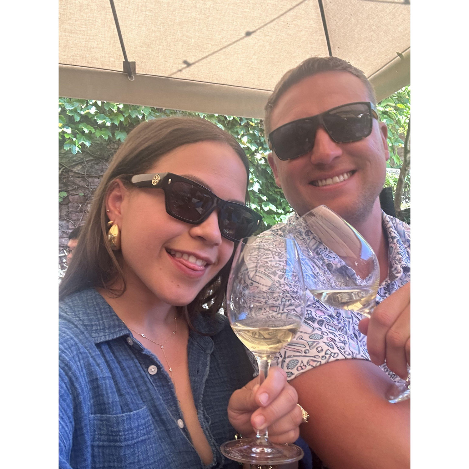 First time in a winery with the Sustache Family