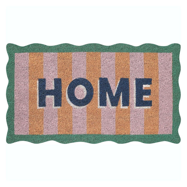 Folkulture - Coir Mats Scallop - Home - 16 X 28 Inch