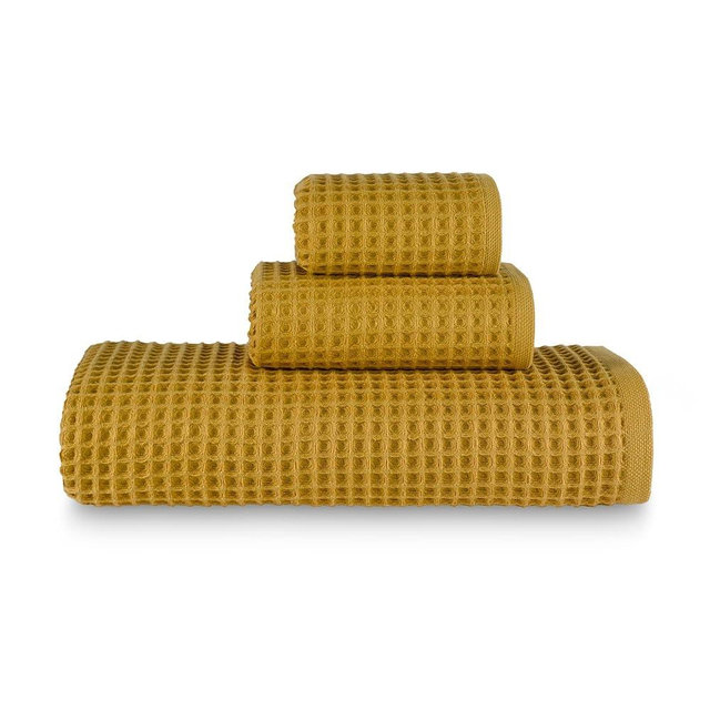 sea me at home Waffle Bath Sheet Set, 100% Turkish Cotton, Includes 1 Bath Sheet, 1 Hand Towel, 2 Face Towels