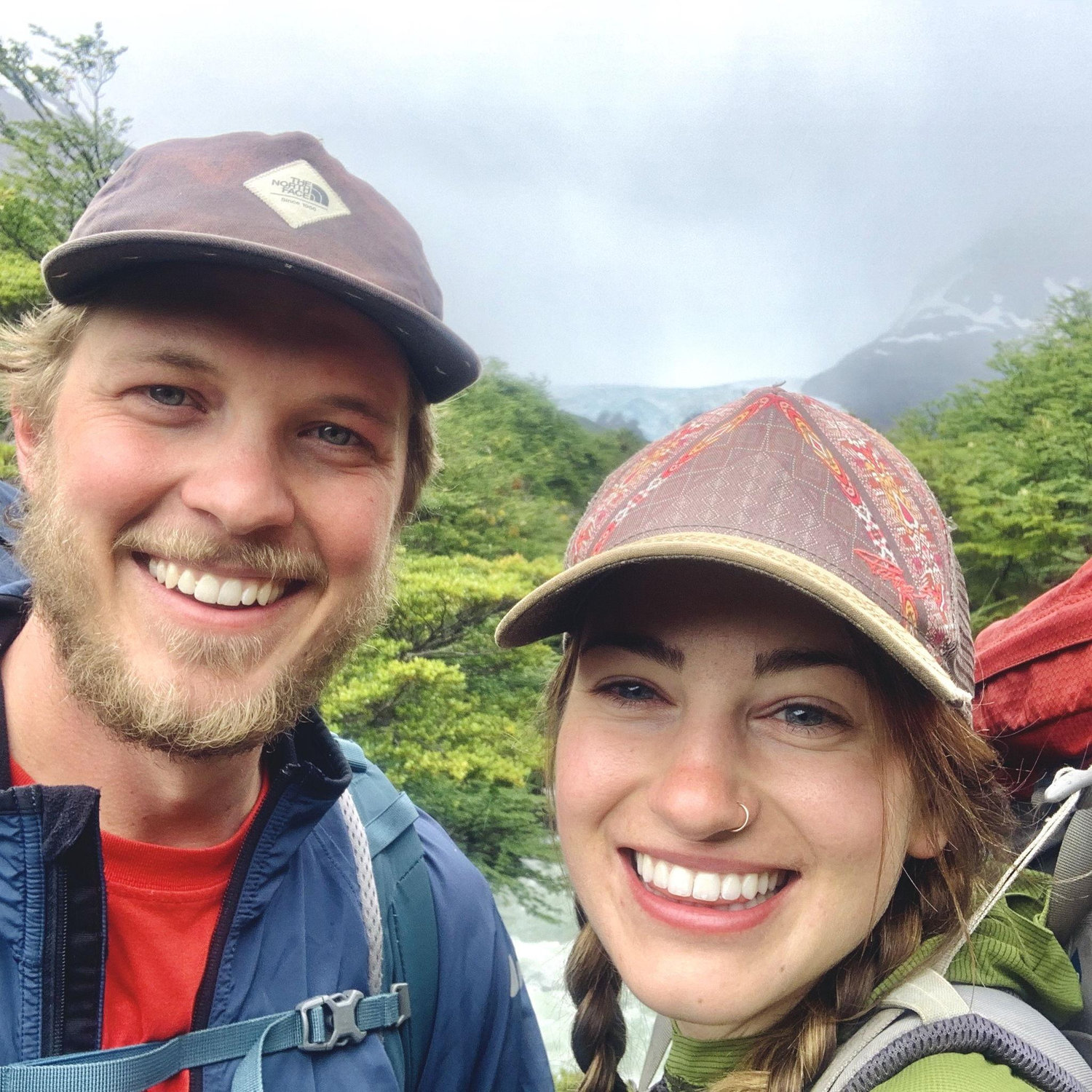 Backpacking in Chile 2020- One of the last appearances of Wesley's beard