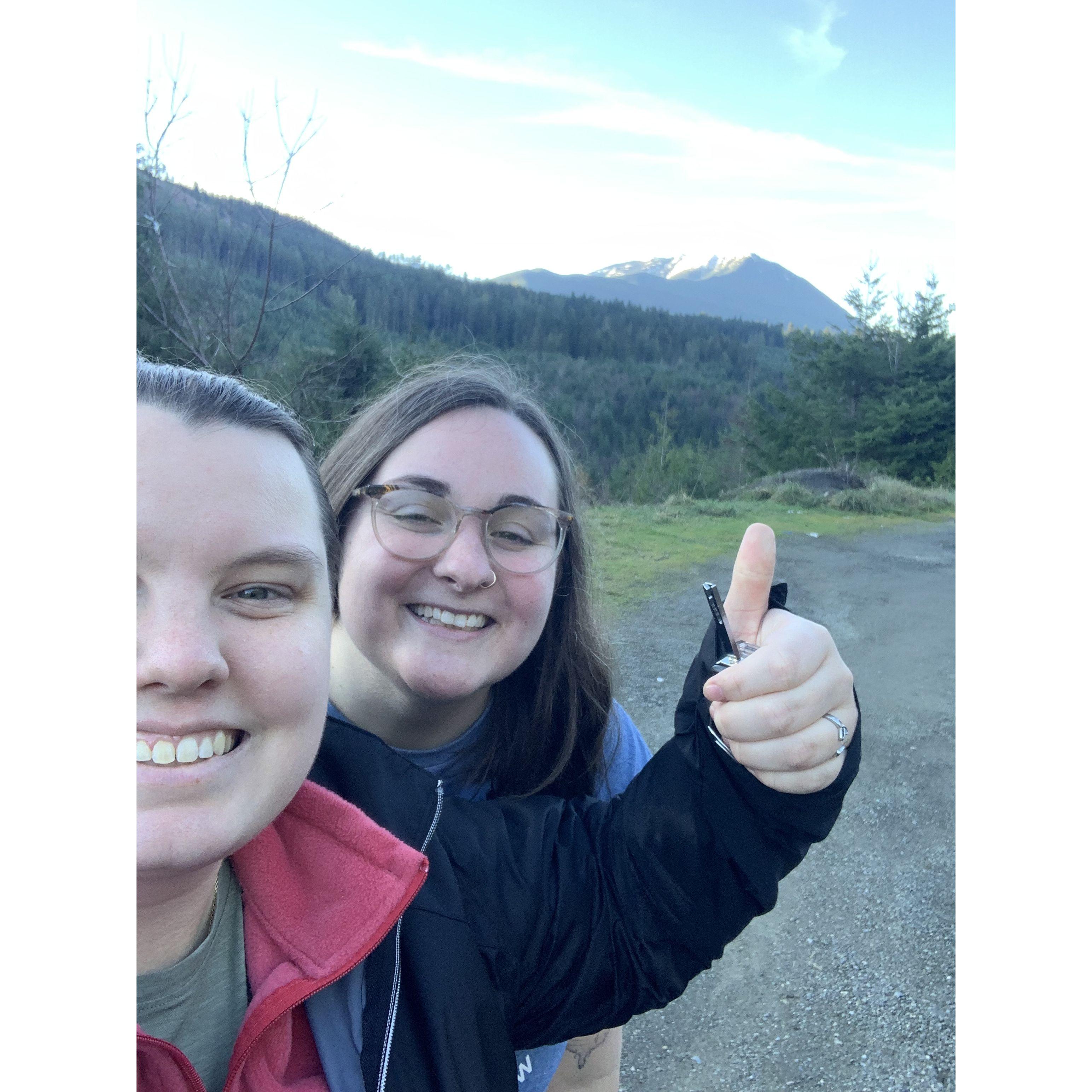 Conquered Maura's dream of seeing a volcano and Hannah's dream of seeing a snow-capped mountain this trip :)