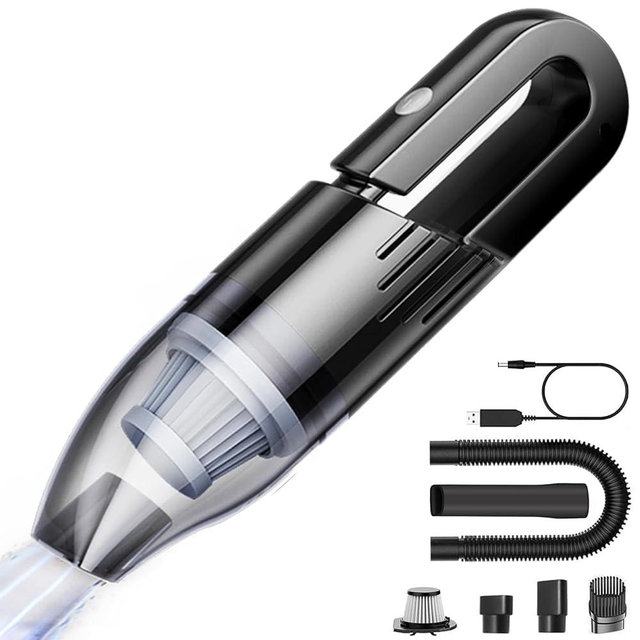 absob Handheld Vacuum Cleaner Cordless, Mini Portable Car Hand Vacuum Cleaner, Powerful Suction Hand Vac, Rechargeable Lightweight Handheld Vacuum for Home, Car, and Keyboard - USB Charging