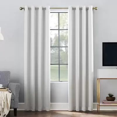 Sun Zero™ Oslo 84-Inch Grommet Total Blackout Curtain Panel in Pearl