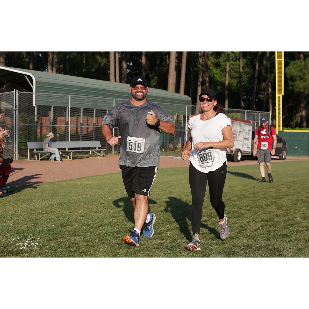 Our first race together in Savannah to support the Nine Line Foundation