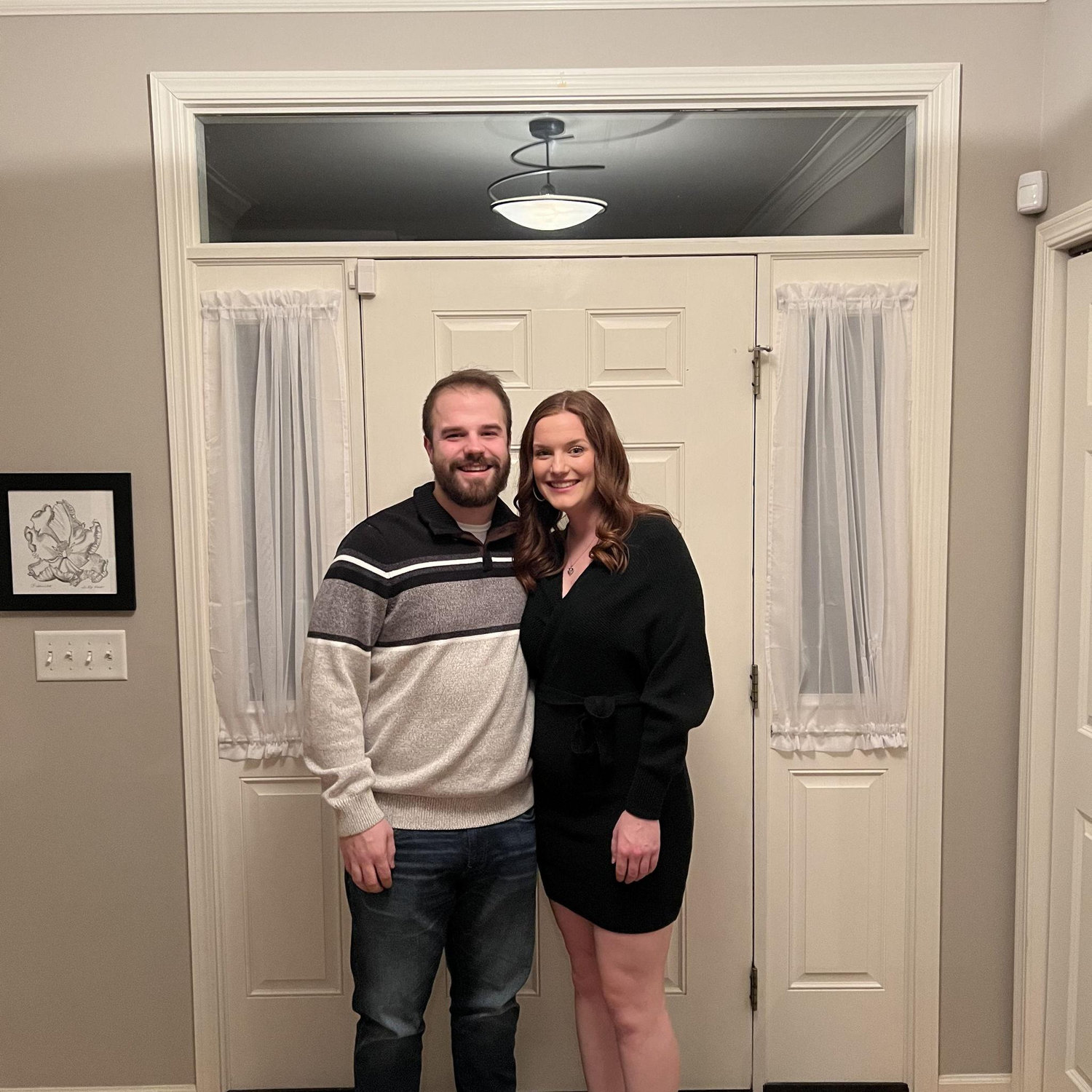 This was taken when Ella came home from England over winter break. We had a belated first anniversary celebration at Joe's Italian in Peoria Heights.