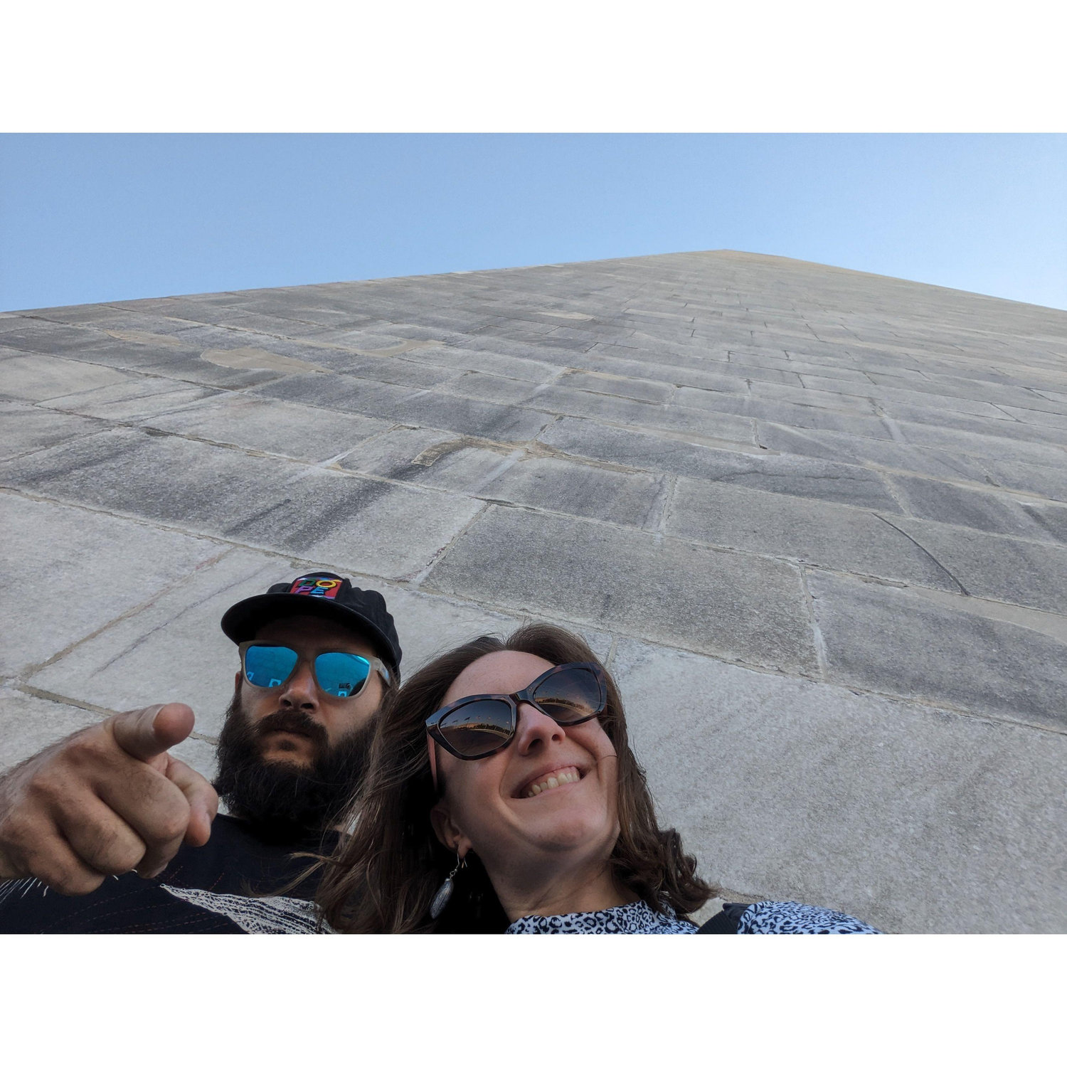 At the Washington Monument on our first trip to DC, September 2023.