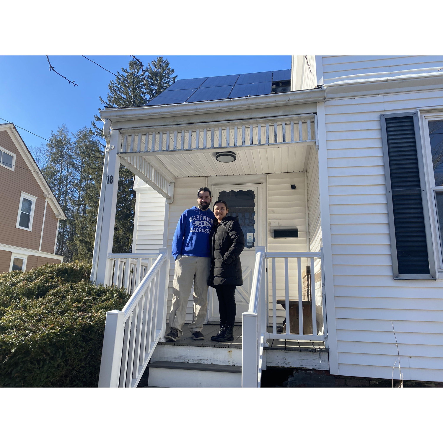 The day we purchased our house together!