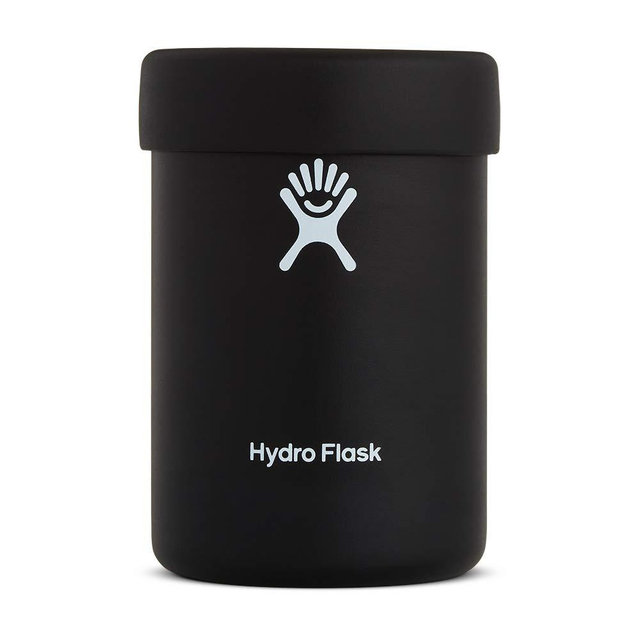 Hydro Flask Can Cooler Cup - Stainless Steel & Vacuum Insulated - Removable Rubber Boot - 12 oz, Black