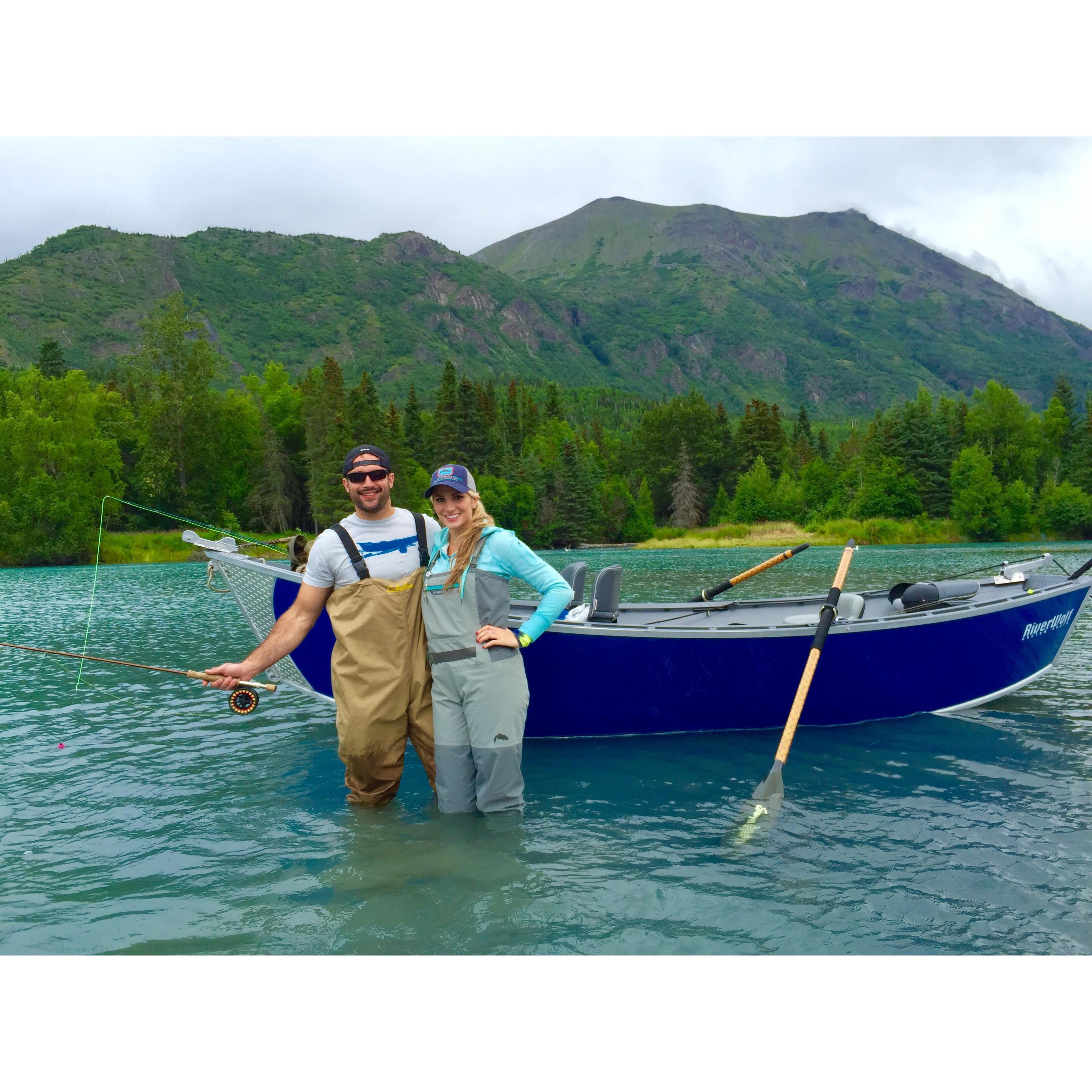 Kenai River fishing for reds