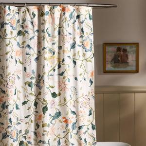 The Printed Cotton Slub Shower Curtain - Hattie Floral