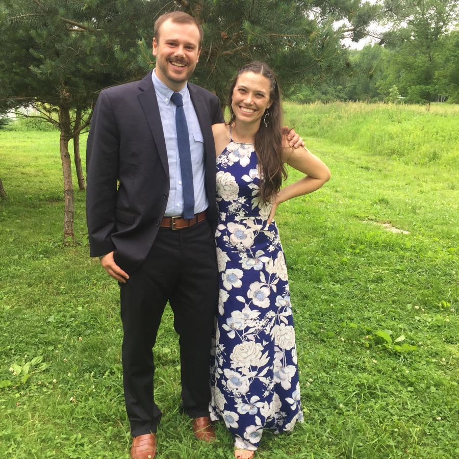 At Brooke and Alex's wedding