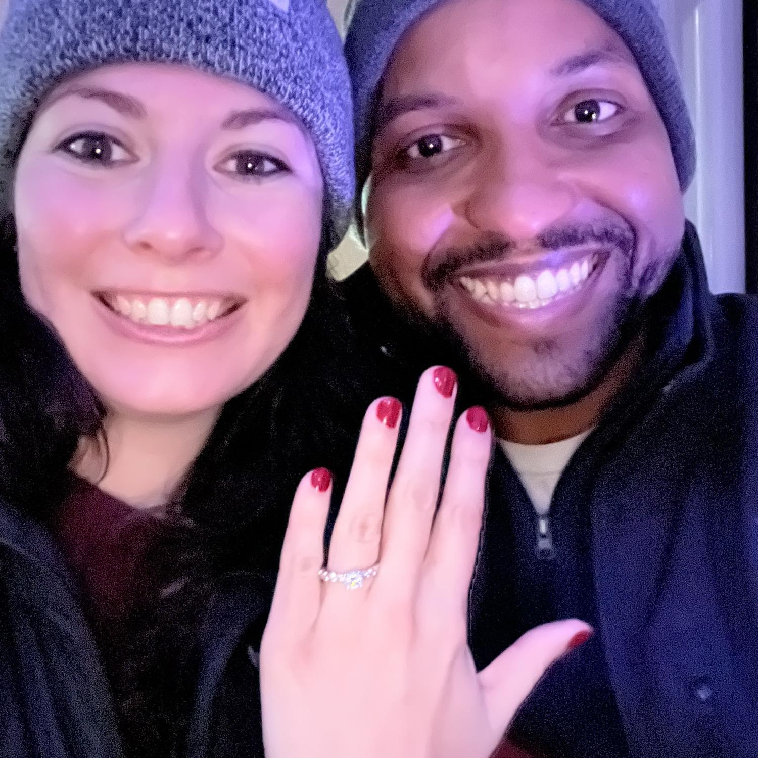 December 28, 2023 - Cory proposed in Montreal, Canada on the 200 foot tall ferris wheel!