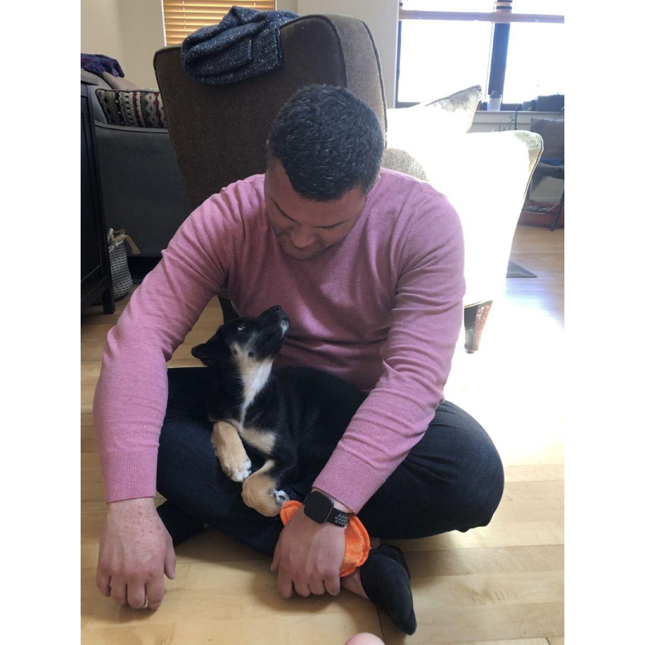 Athena and Jason meet cute