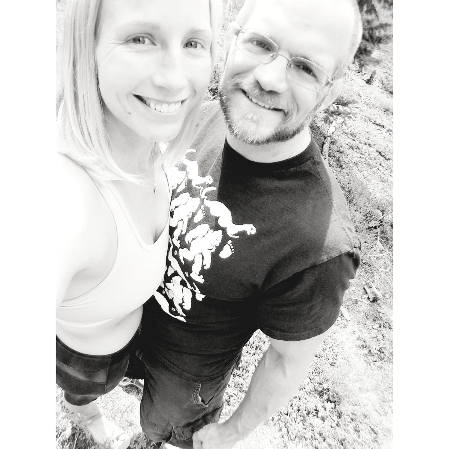 We spent the afternoon hiking and ended it getting engaged on a tree in the mountains!