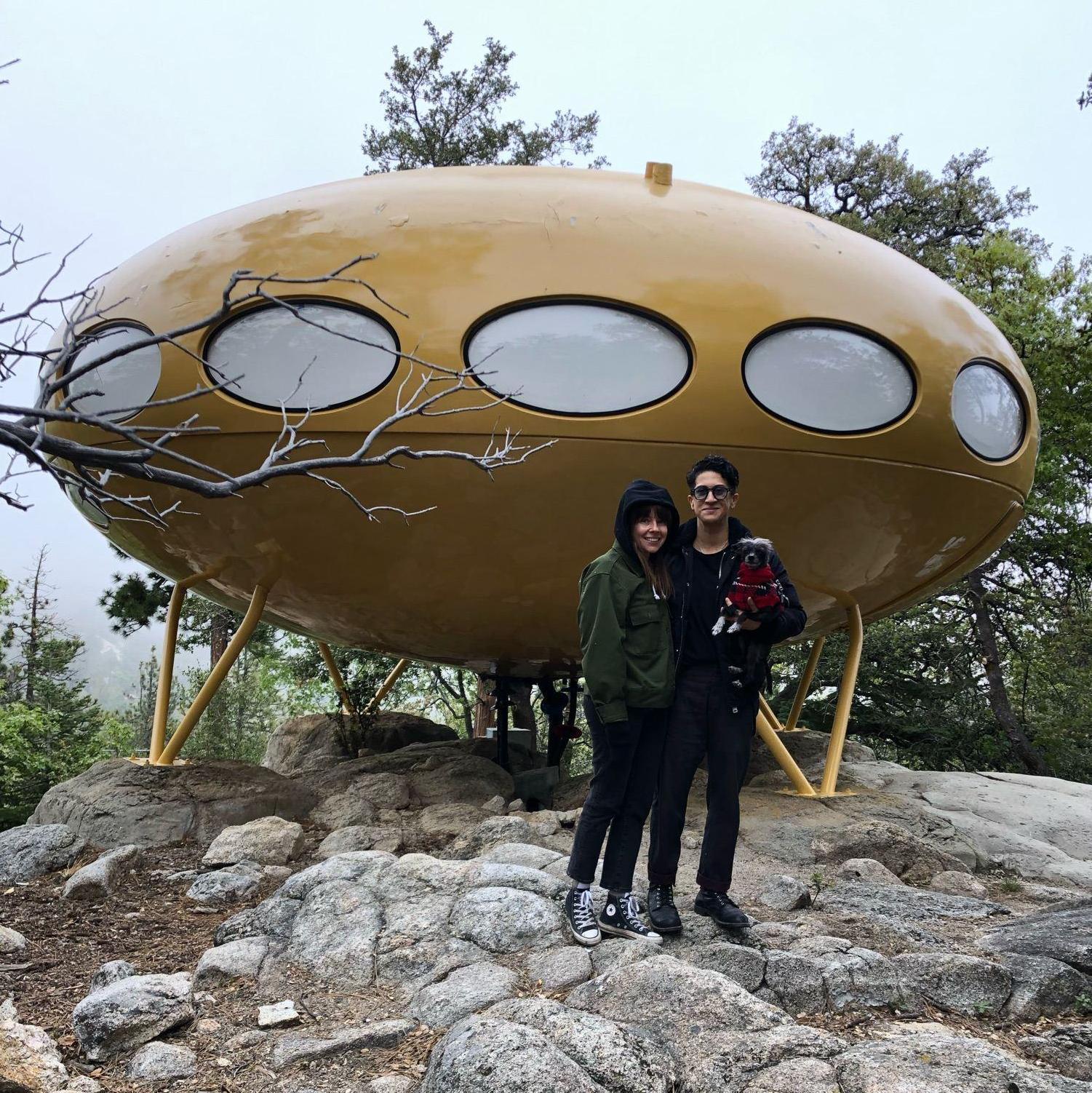 A cool alien spaceship we found in Idyllwild