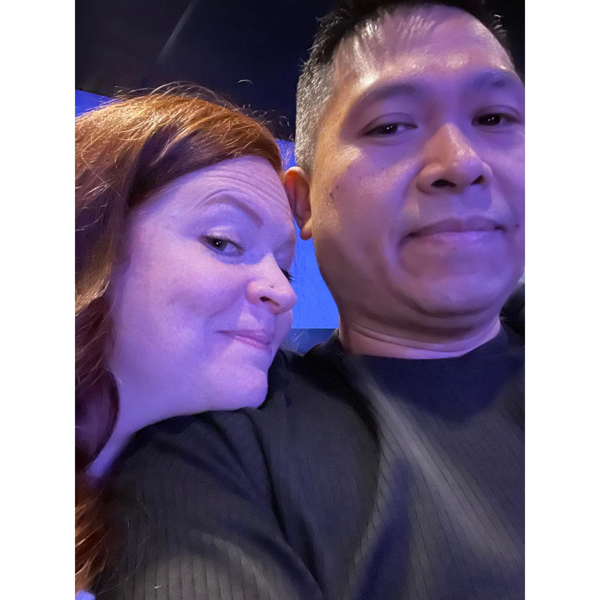 comedy club date night vibes, Jan 2022