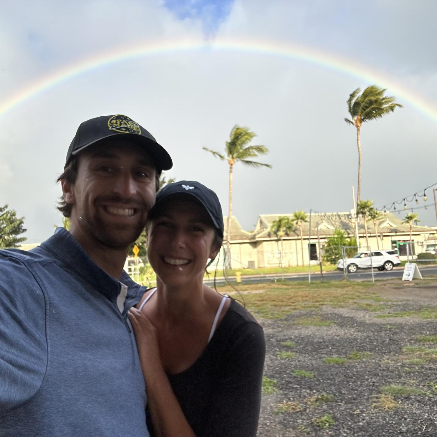 The sky when we landed in Hawaii