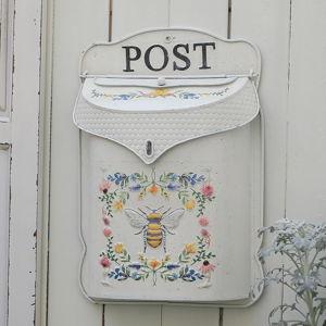 BIG FORTUNE Wall Mount Outside Vintage Metal Door Mailbox (Yellow)