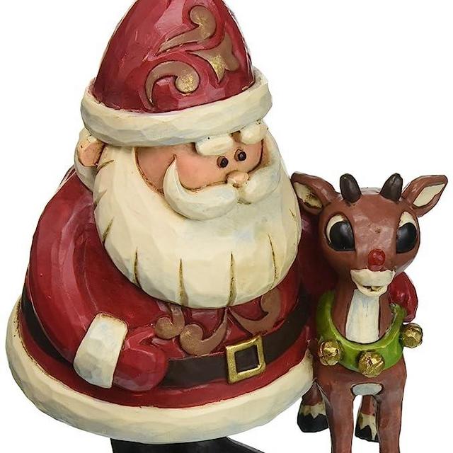 Jim Shore “Rudolph the Red-Nosed Reindeer” Traditions, 50th Anniversary Stone Resin Ornament, 4.25"
