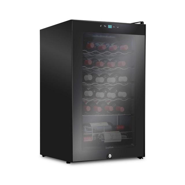 Ivation Freestanding Wine Refrigerator, 24 Bottle Wine Cooler