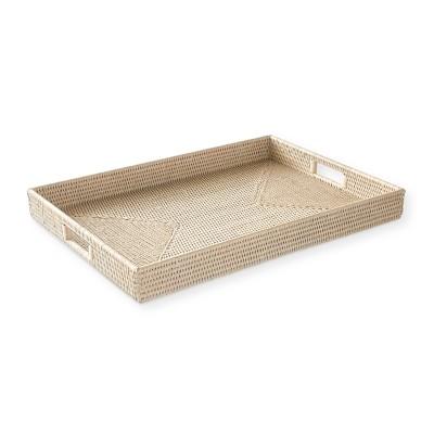 Hapao Rectangle Tray, Light Wash