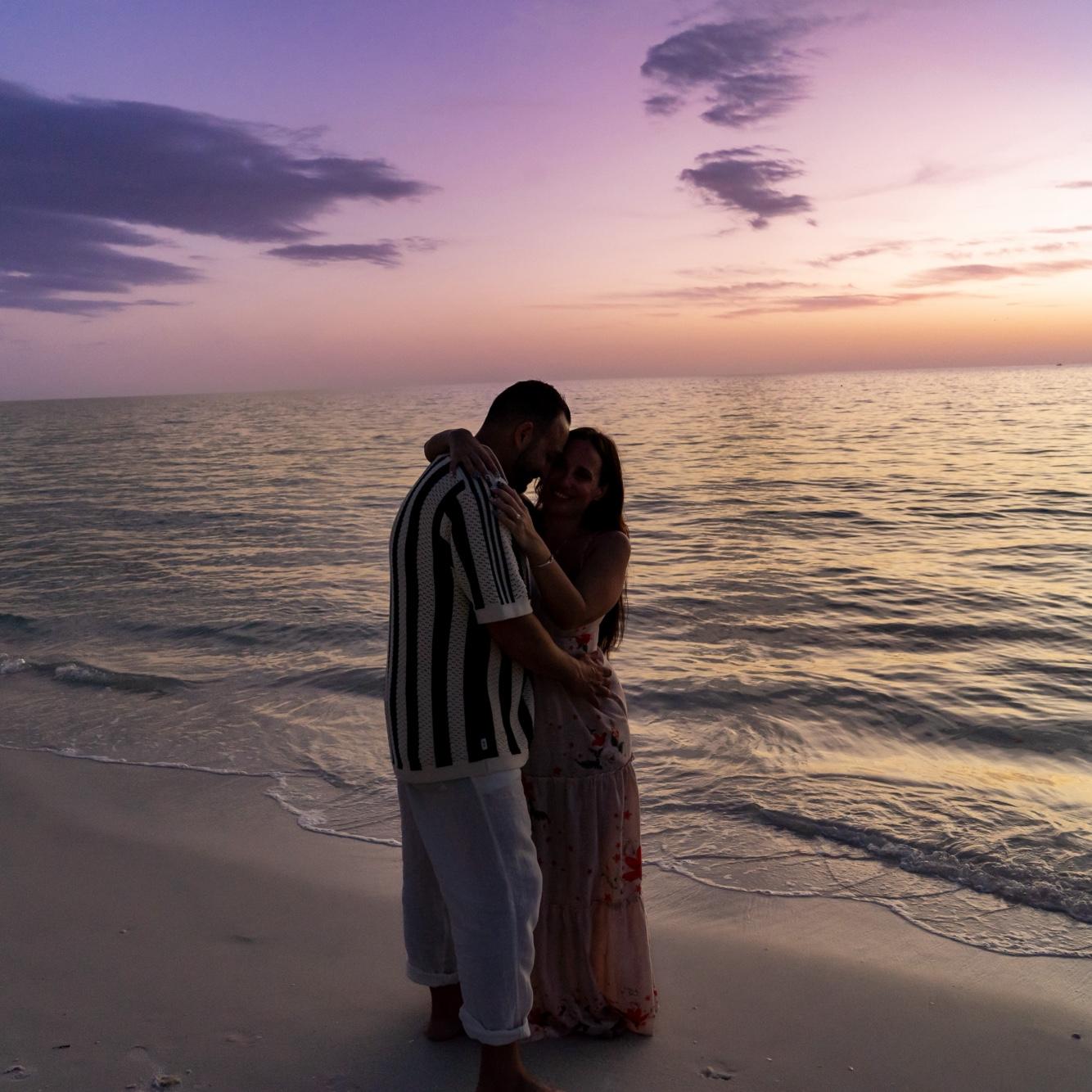 Sam had a photographer to capture us and beautiful sunset ❤️