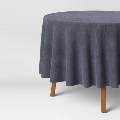 Cotton Chambray Round Tablecloth - Threshold™ 84x60