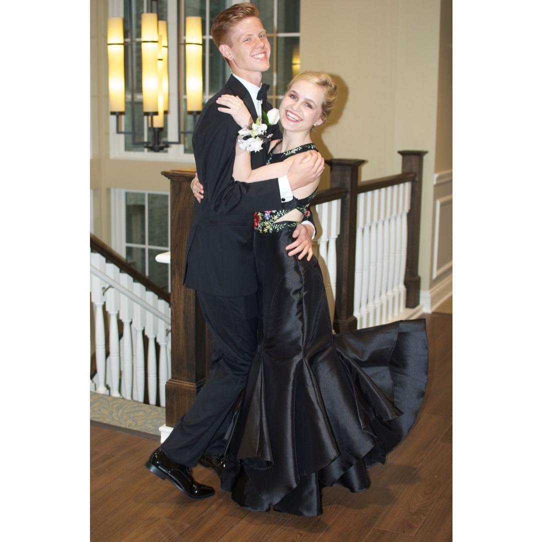 Junior Prom. April 2017.  (It rained so we took our photos in the church we are getting married in!)